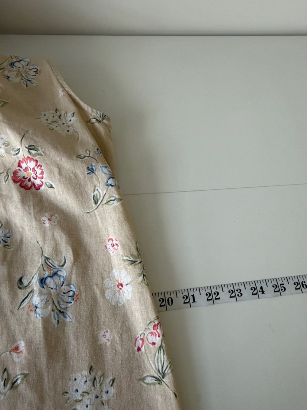 White Stag Romantic Cottage Yellow Cream 55% Linen Floral Maxi Dress Size 4/6 - Picture 9 of 13